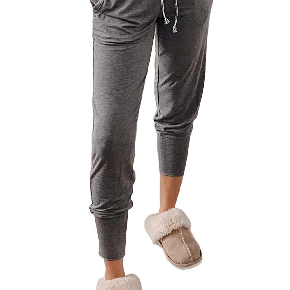 Gray drawstring jogger pants - Picture 5 of 7